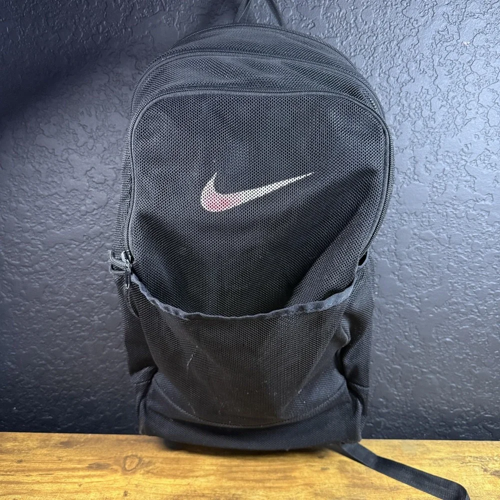 Nike Brasilia Mesh Backpack, Black